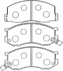Комплект тормозных колодок, дисковый тормоз AISIN купить